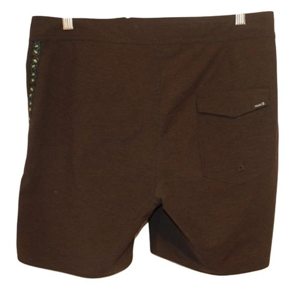 Roark The Passage Boardshorts Mens Brown Chevron Stripe Surf Shorts EUC